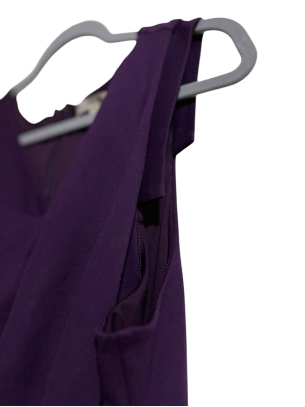 EUC Women's 41 Hawthorn Purple Sleeveless Sheath Dress with Belt Size 10 - Picture 4 of 5